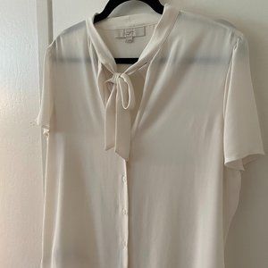 LOFT Tie-front Blouse